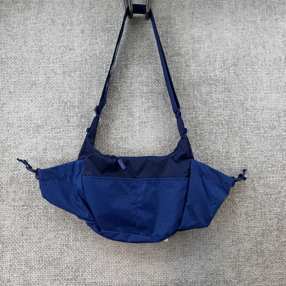 Baboon To The Moon Crescent Crossbody Bag Unisex OS Navy Blue New Ripstop Nylon